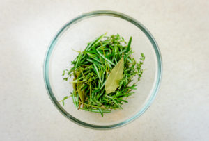 "Herbs" by Let's Cook That licensed under CC NC ND 4.0 salt baked fish