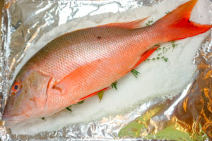 "Fishing Waiting" by Let's Cook That licensed under CC NC ND 4.0 salt baked fish