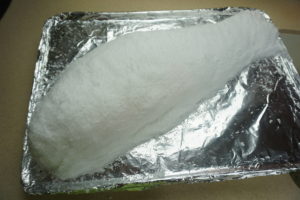 "Fish Covered in Salt" by Let's Cook That licensed under CC NC ND 4.0 salt baked fish